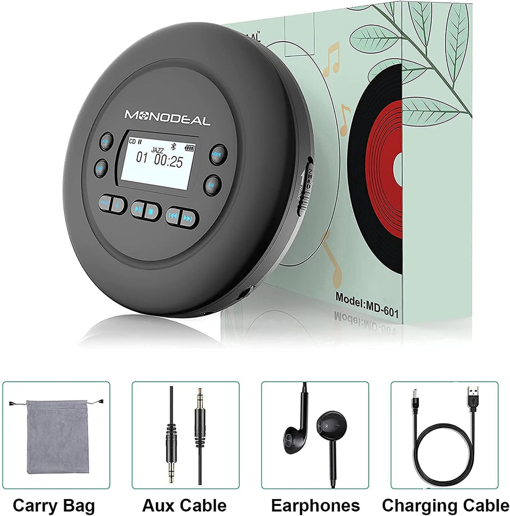Bluetooth CD Player with Headphones, Pack of 2 W2748