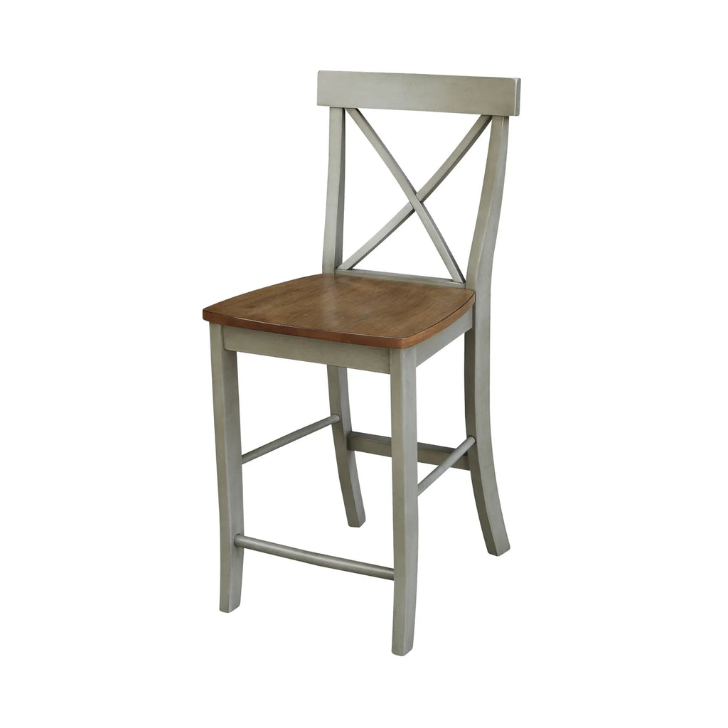 36" Round Wood Extension Dining Table With 4 Stools J367623