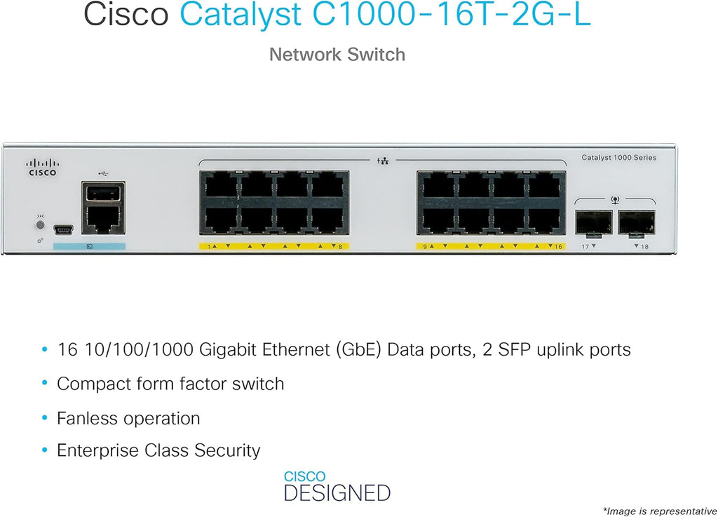 16 Port Gigabit Ethernet Network Switch with 2 1G SFP Uplink Ports X384