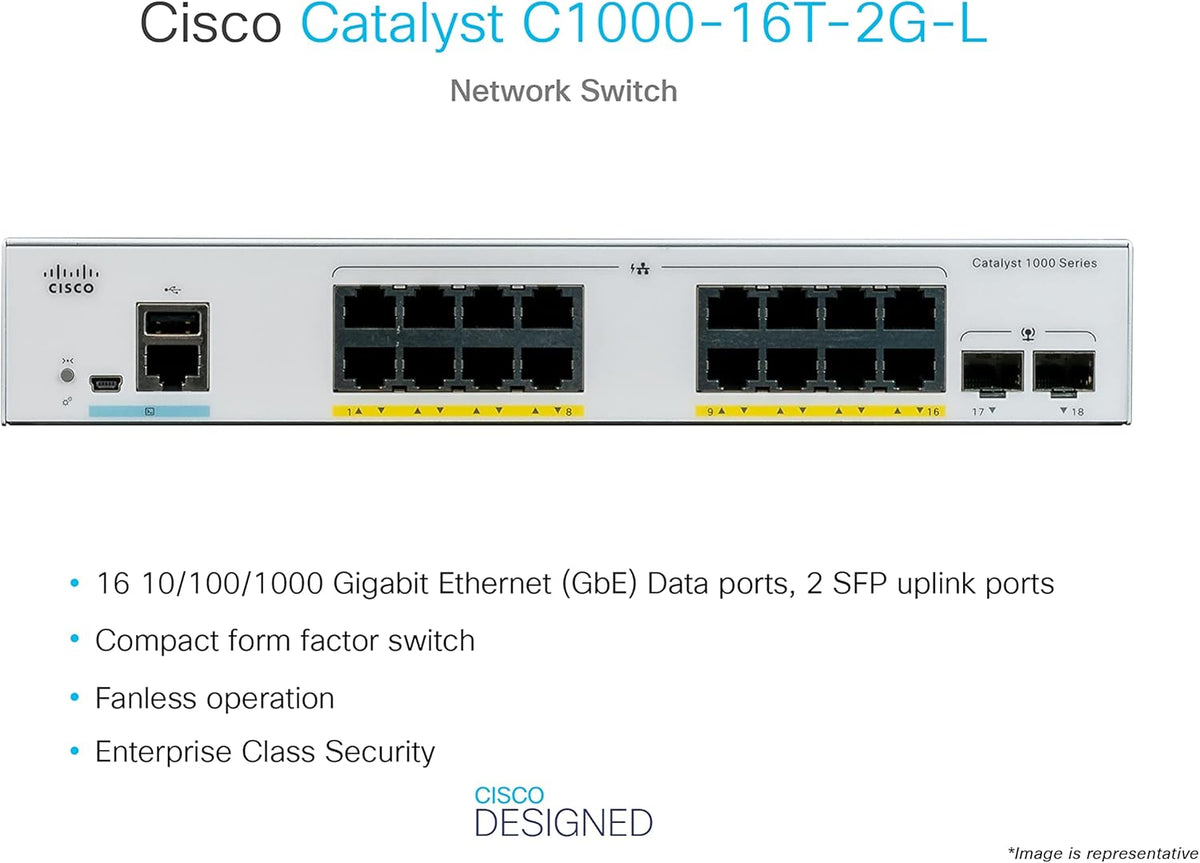 16 Port Gigabit Ethernet Network Switch with 2 1G SFP Uplink Ports X384