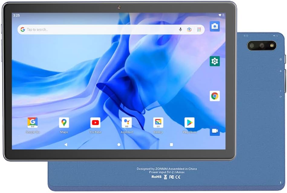 10 Inch 5G WiFi Tablet PC with Quad-Core Processor 4GB RAM 64GB ROM R681