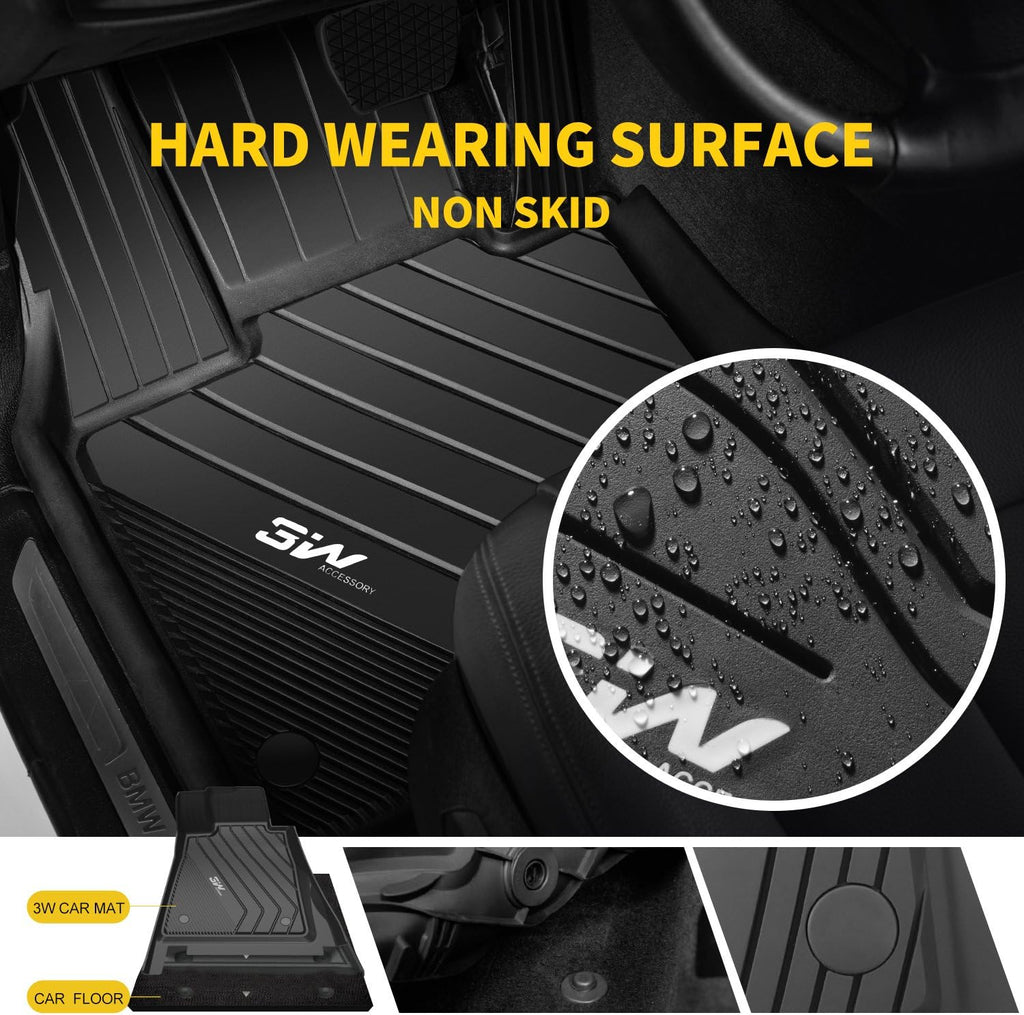 Black Heavy Duty All Weather Cargo Liner Trunk Mat M3013