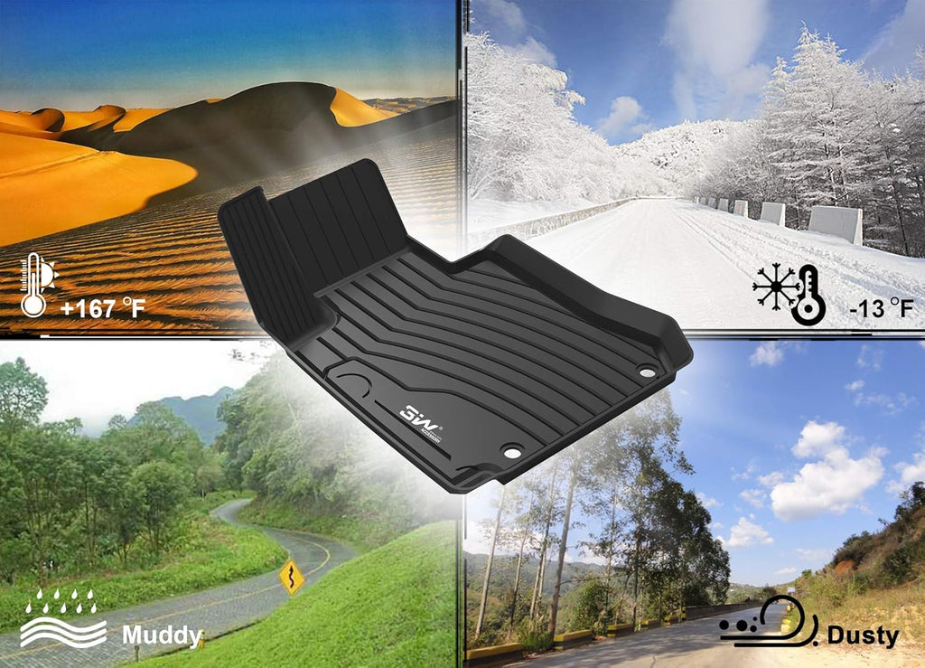 Black Heavy Duty All Weather Cargo Liner Trunk Mat M3013