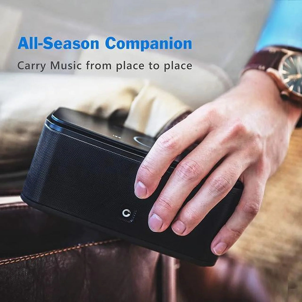 Portable Wireless Bluetooth Speaker with 24 Hour Playtime, Touch Control, IPX6 Waterproof, Black K4445
