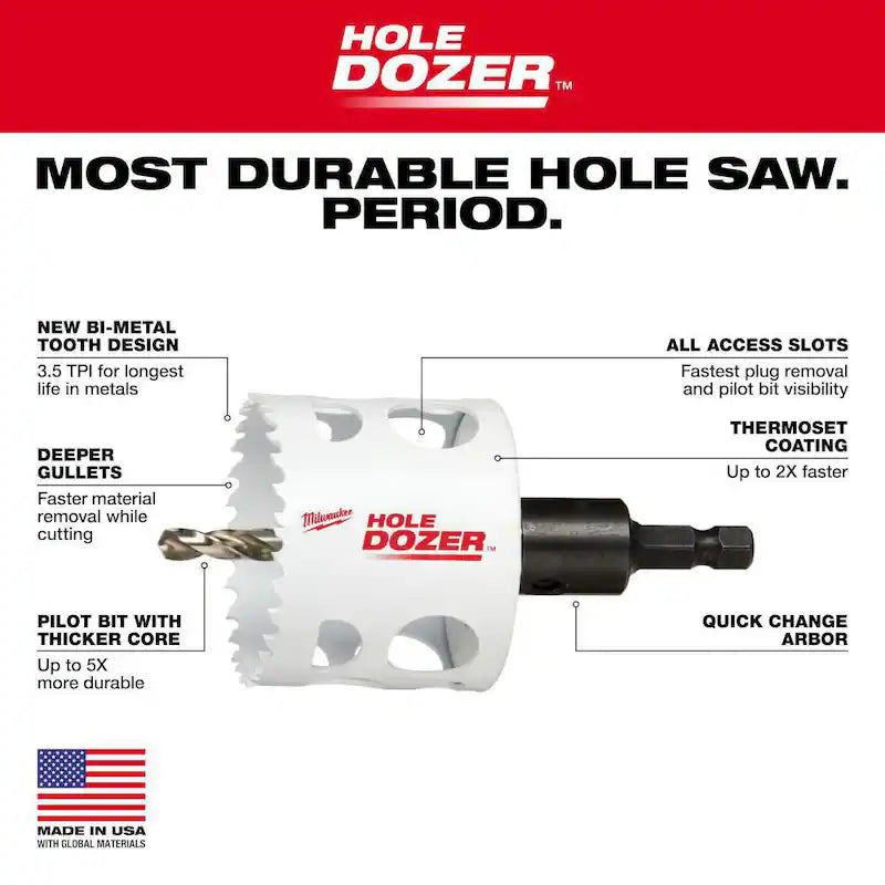General Purpose Bi-Metal Hole Saw Set (11-Piece) B582311
