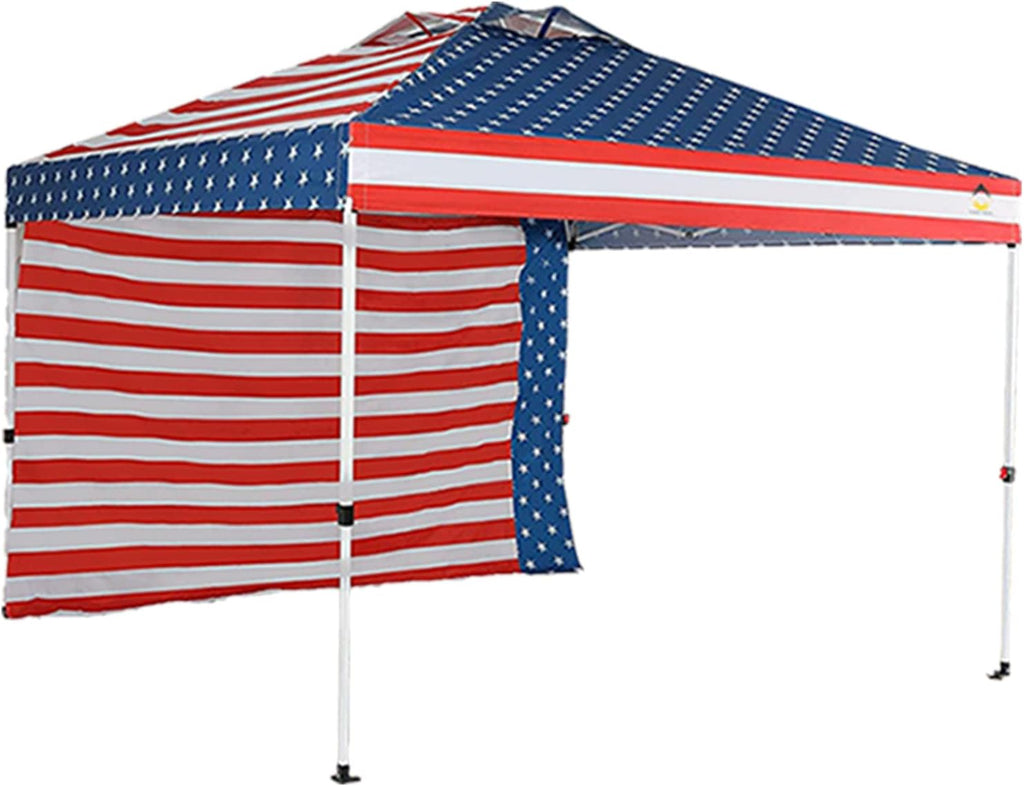 10x10 Pop up Canopy with Wheeled Carry Bag, Beige E8634