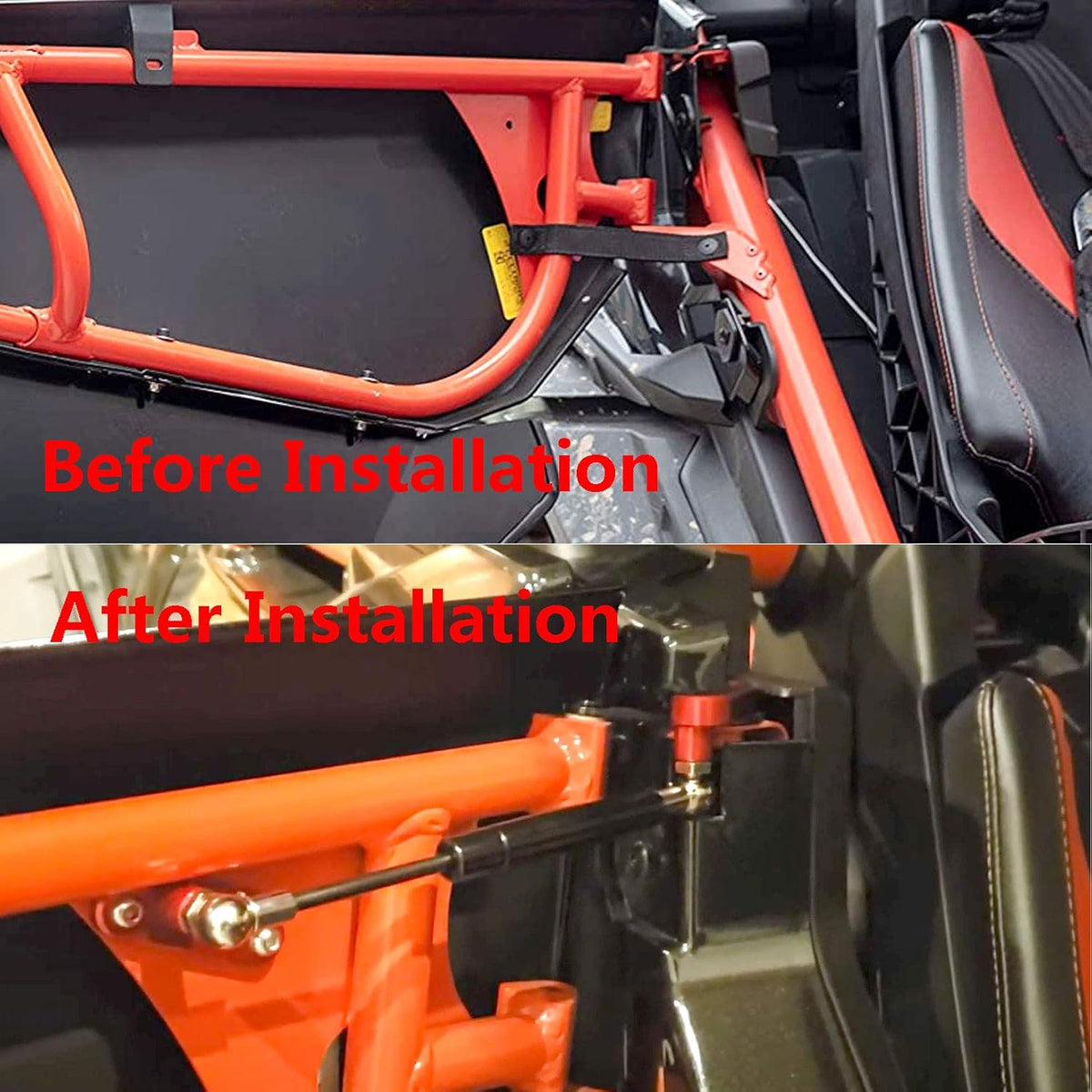 Door Opener Kits Door Shocks Struts Compatible with 2017-2022 Can Am Maverick X3 and X3 Max Front and Rear Doors (Red) Pack of 2 I3253