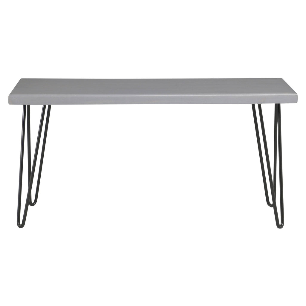 Dark Brown Wood Bench S817726