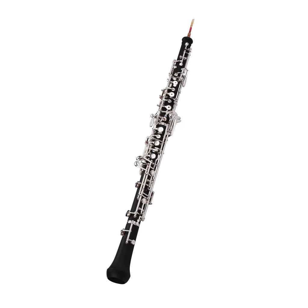 Nickel-plated Semi-automatic Oboe with Case and Cleaning Cloth Z349