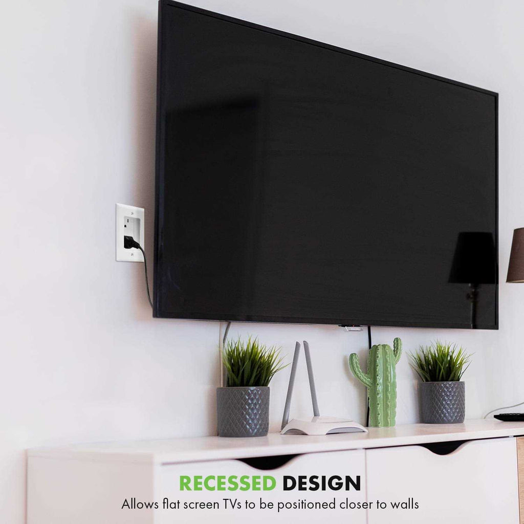 Recessed Duplex Tamper-Resistant Outlet 1-Gang Z458