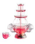 3-Tier Lighted Party Fountain, 1.5 Gallons, 8 Reusable Cups H962