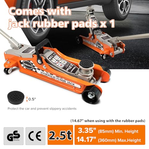 2.5 Ton Low Profile Hydraulic Steel Floor Jack M107