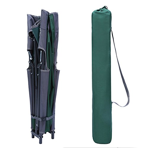 Green Folding Camping Cot with Carry Bag Y11421