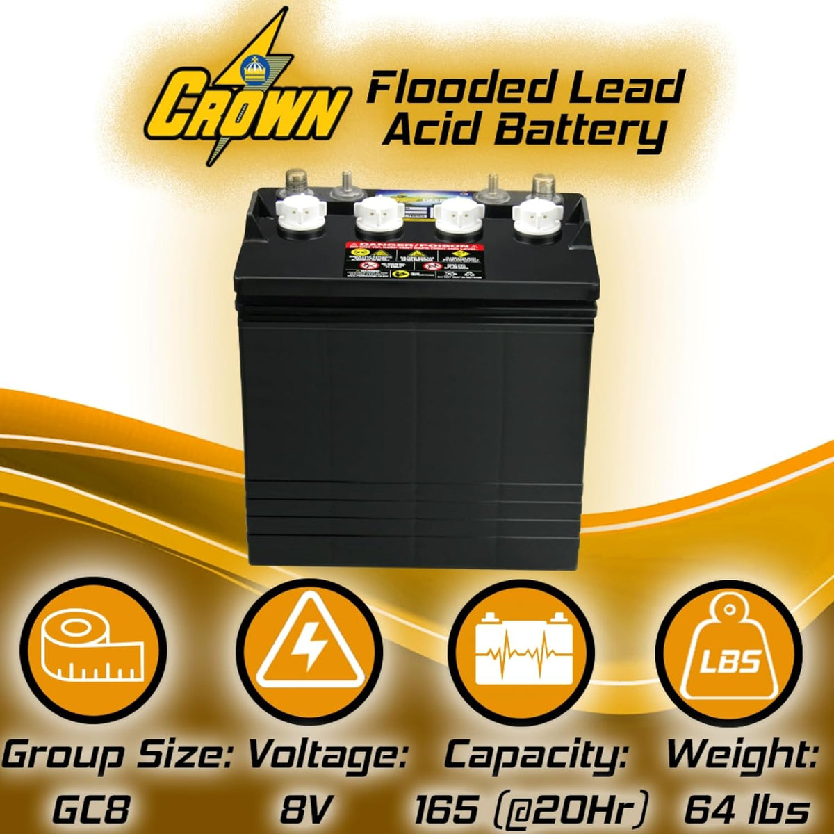 8V Deep-Cycle Flooded Battery P21366