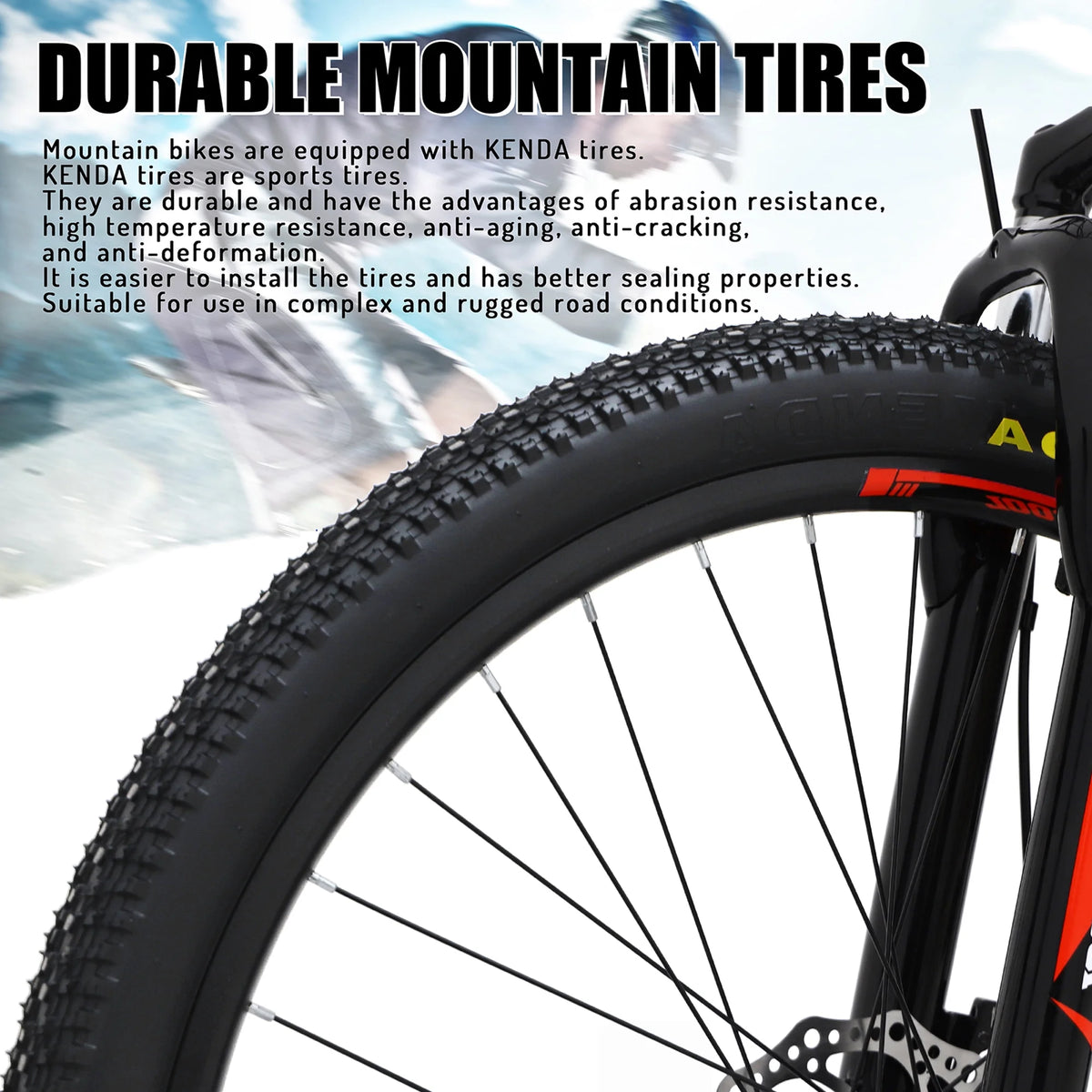 Full-Suspension Mountain Bike, 21 Speed, 26 Inch Wheel, Black&White&Green Stripes Y570