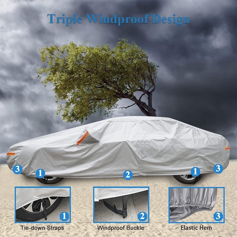 Waterproof All Weather 6 Layer Car Cover Q331982