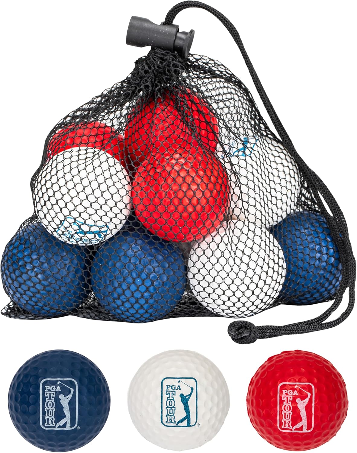 12 Pack Soft Foam Practice Golf Balls with Carry Bag R7168