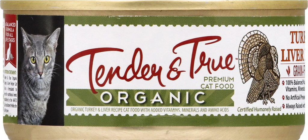 5.5 oz Organic Wet Cat Food Turkey Liver Pack of 24 Z1703