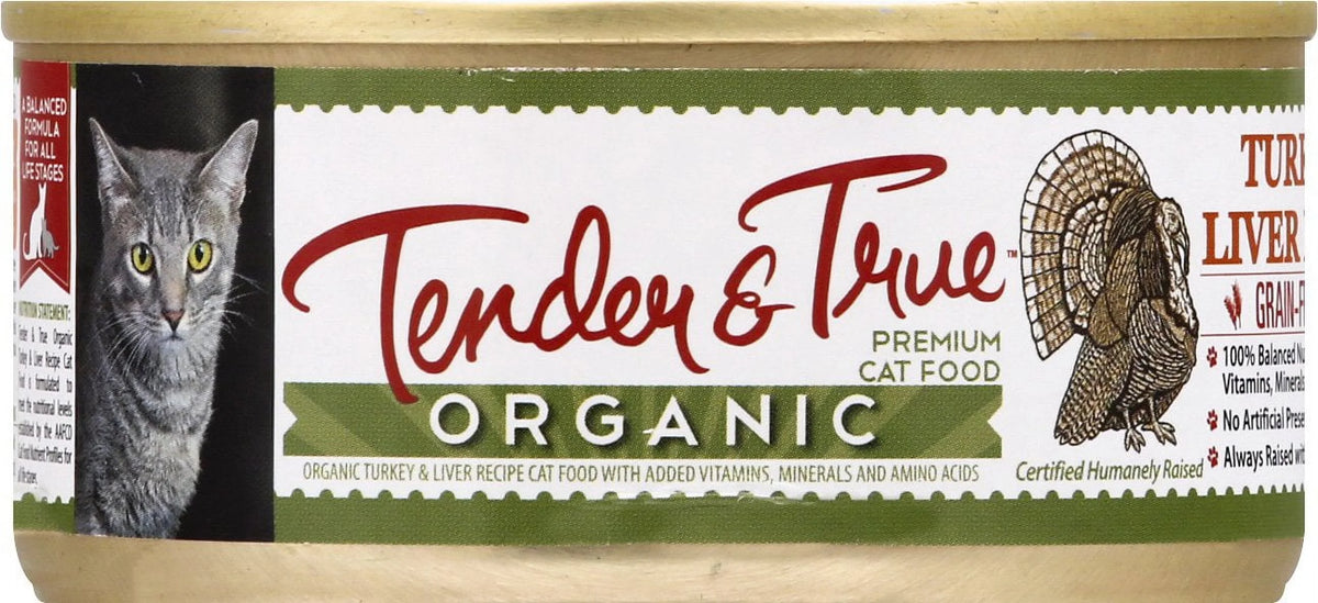 5.5 oz Organic Wet Cat Food Turkey Liver Pack of 24 Z1703