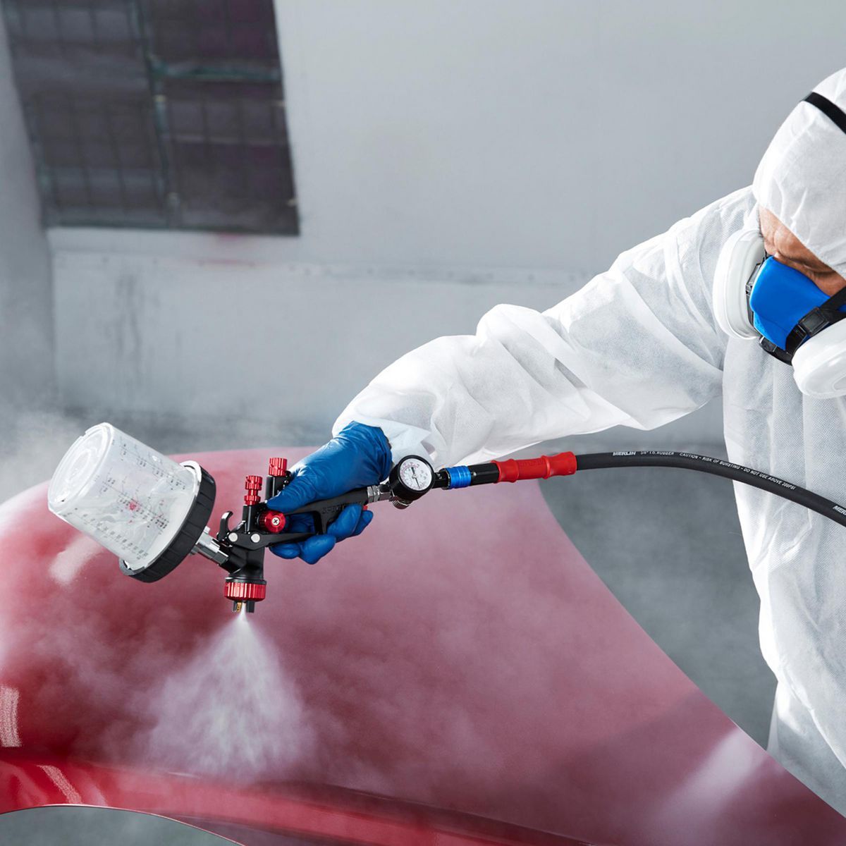 Gravity Feed Spray Gun with Side Fan Control F4953