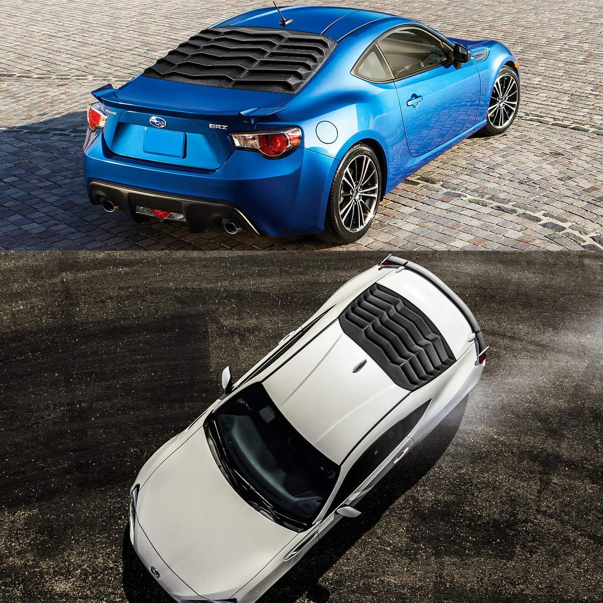 Rear Window Louver ABS Matte Black Y998843
