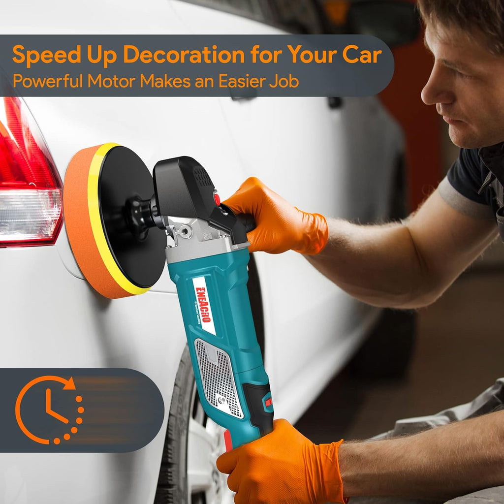 12 Amp 6-inch/7-inch Variable Speed Car Polisher, Pack of 2 J99761