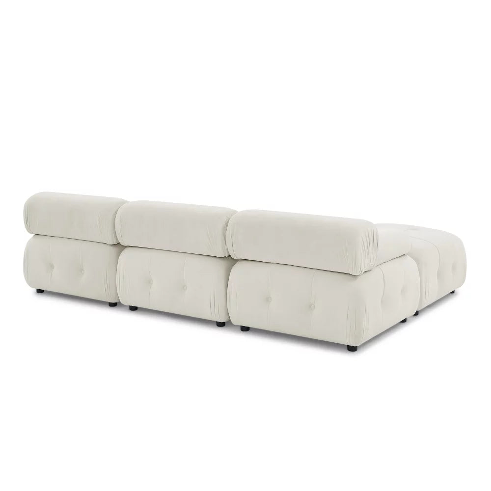 L Shaped Modular Sectional Sofa with Reversible Ottoman P284