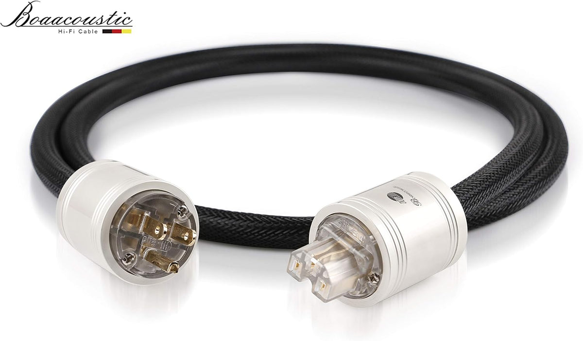 HiFi Power Cord, Male to Female Power Cable, US Plug, 3ft/1M S83014