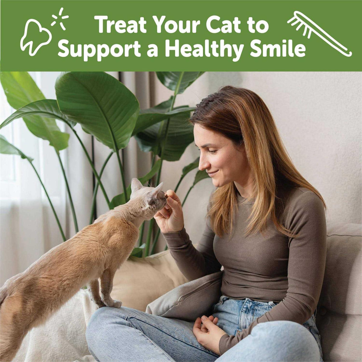 Natural Dental Chicken Cat Treats Z730954