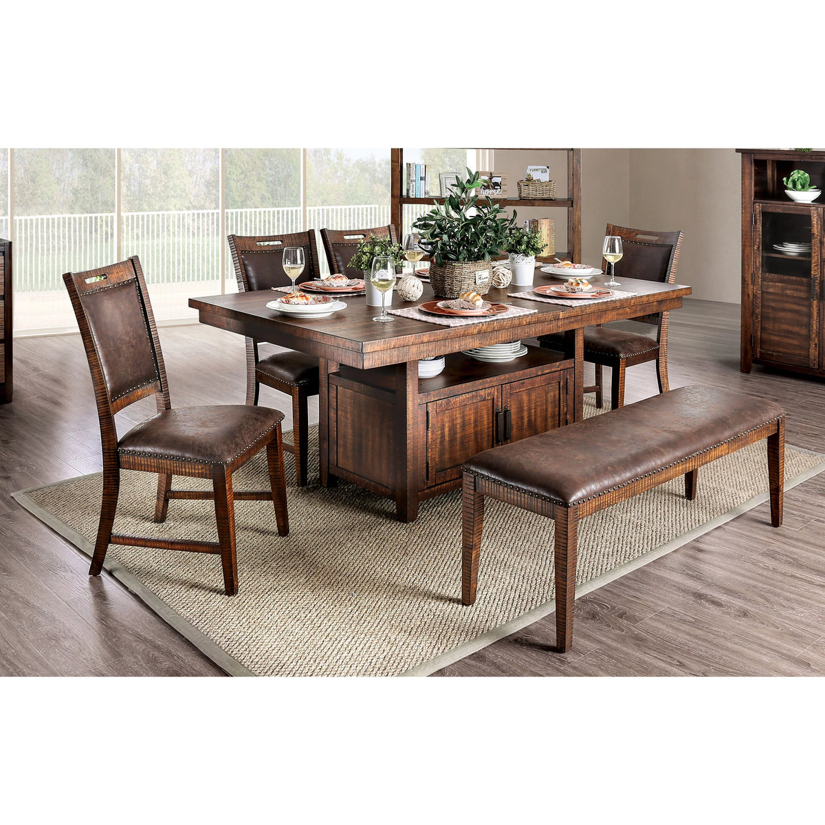 Light Walnut Dining Table P568