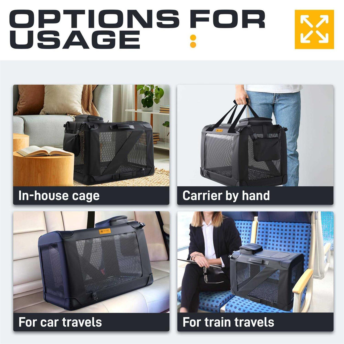 Collapsible Portable Dog Crate Kennel U6565