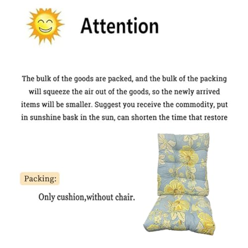 Rocking Chair Cushion Set with Ties V9113