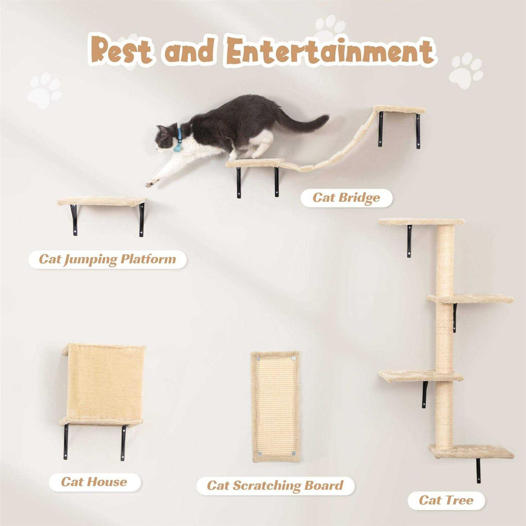 Wall Mounted Shelves Set Cat Tree P45502
