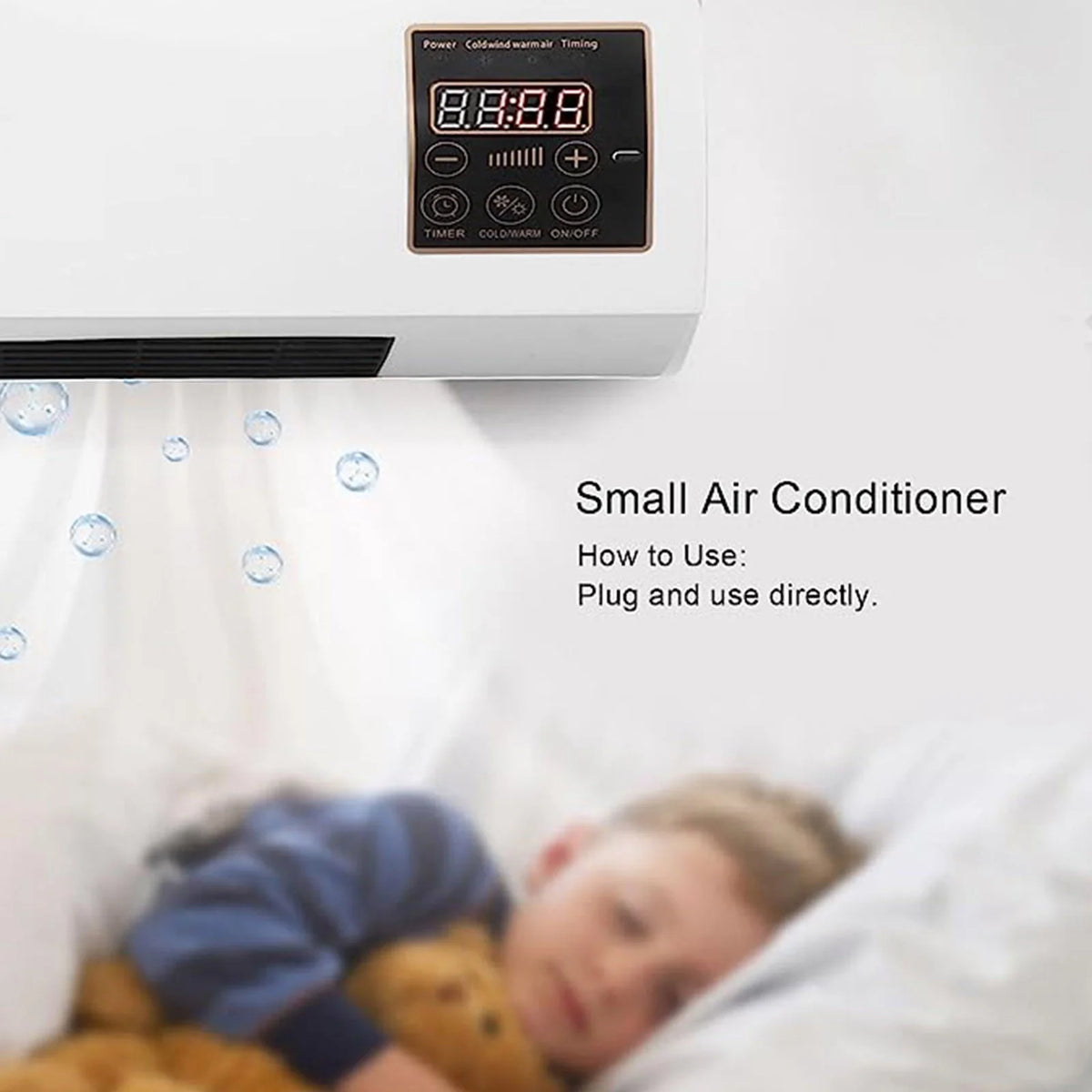 Wall Mounted Mini Conditioner with Remote Control A656