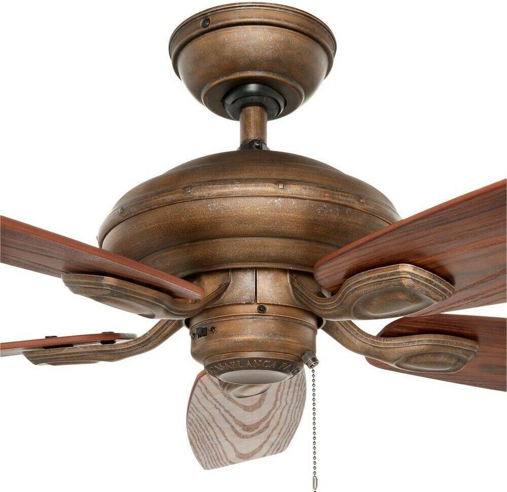 52x22 Ceiling Fan with Black Mahogany Blades R17395