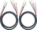 1pair Set Bi-Wire Speaker Cable (3M(9.84ft)) Pack of 2 O534700