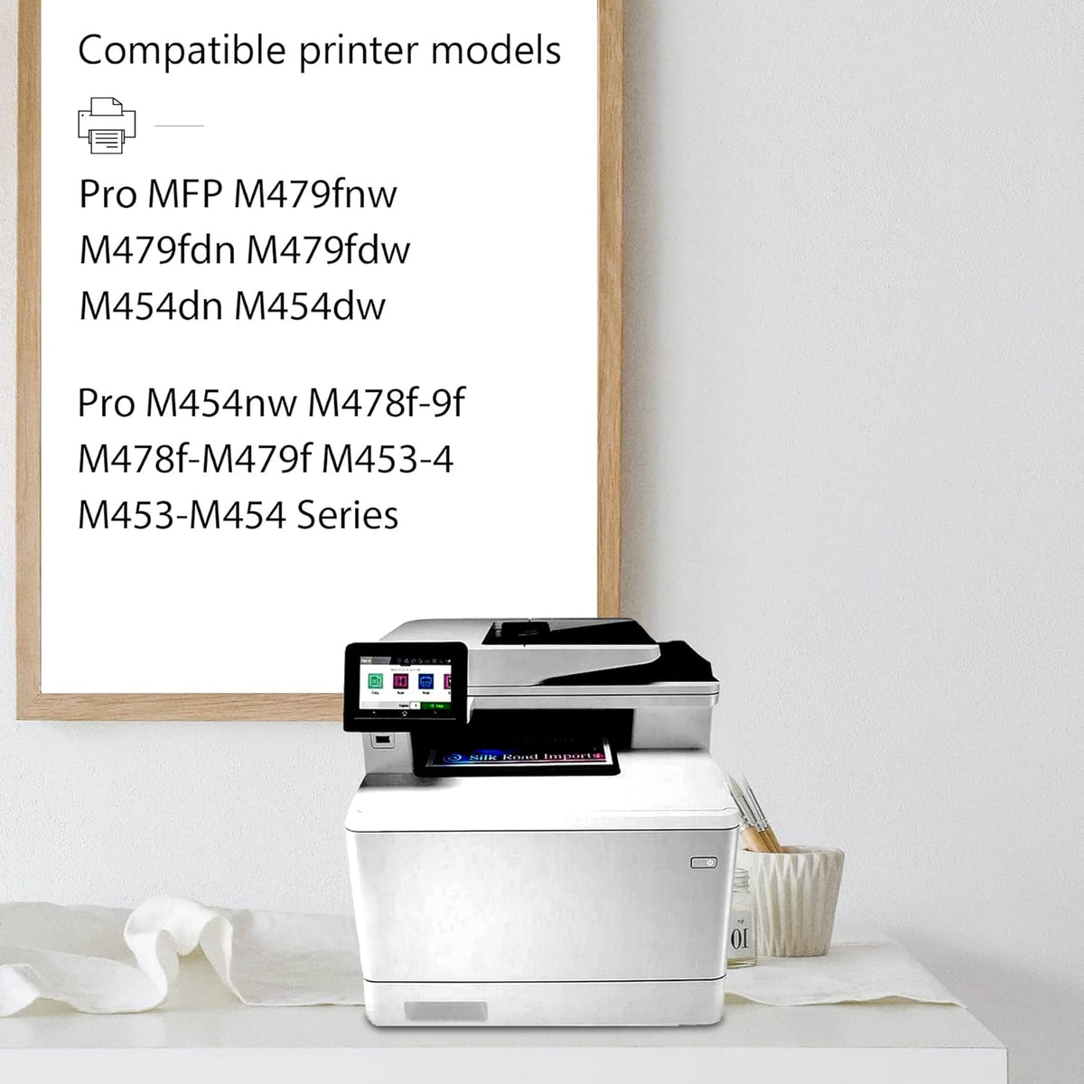 Magenta Toner Cartridge 1 Pack for HP Color Pro MFP M479fnw M479fdn M479fdw Pro M454dn M454dw Pro M454nw M478f-9f Printer B12227