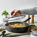 4 Qt. Aluminum Non-Stick Sauté Pan with Lid P204