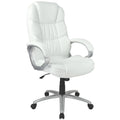 White High Back Leather Executive Office Chair A550