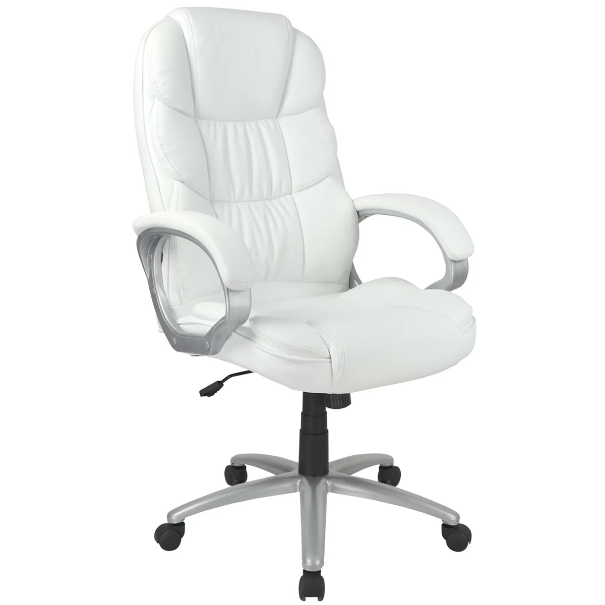 White High Back Leather Executive Office Chair A550