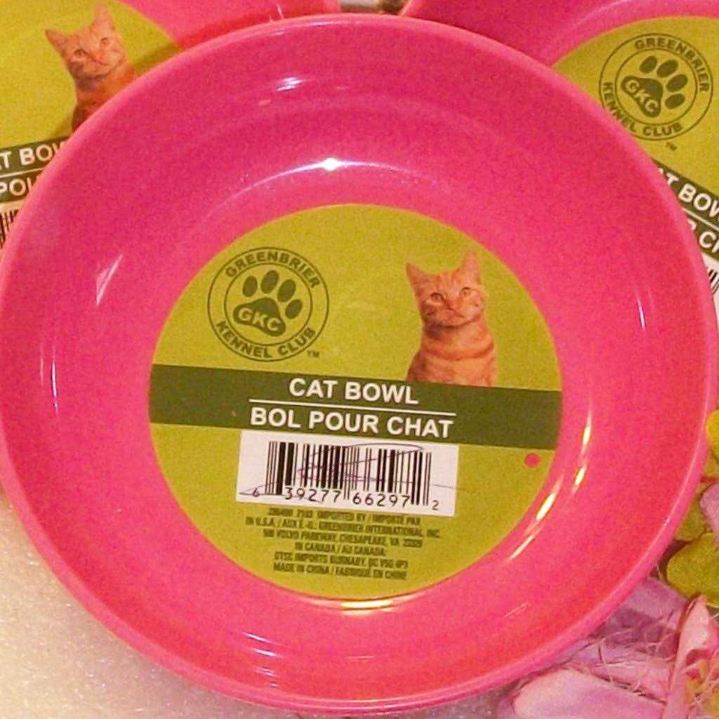 Plastic Non-Slip Cat Bowls Q57525