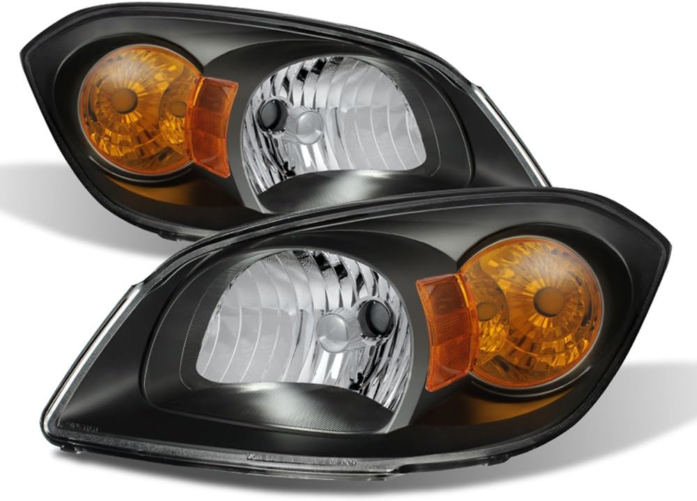 Black Headlights HeadLamps Driver + Passenger Side S81963