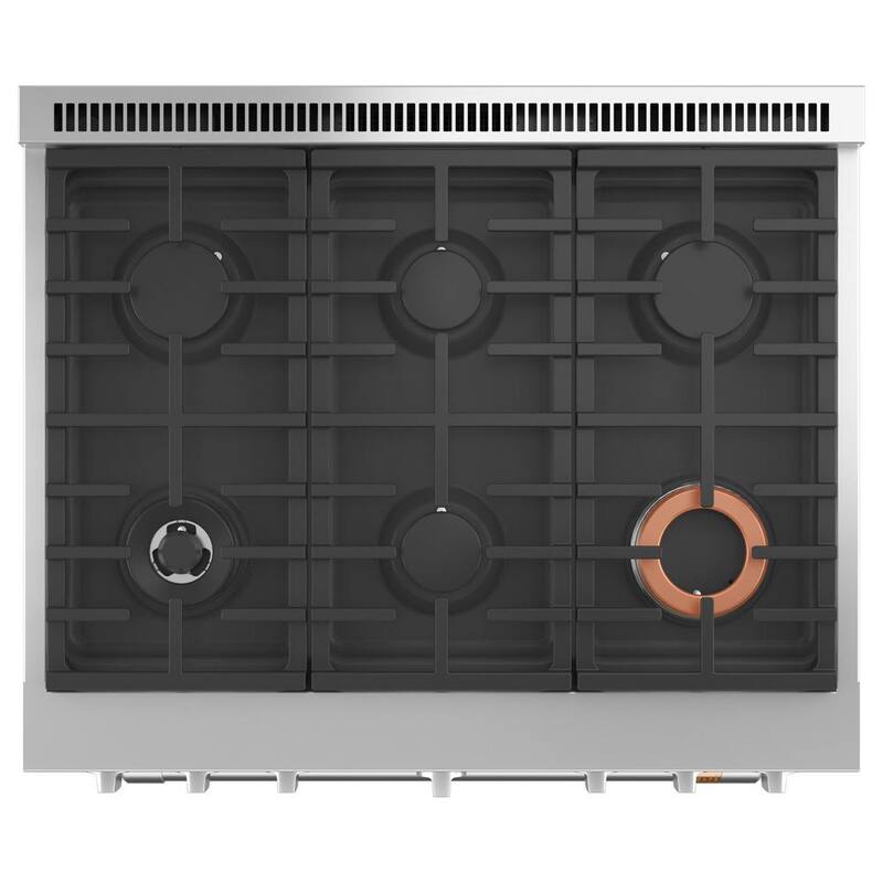 36 in. 6 Burner Dual Fuel Range with Convection in Matte Black I51771