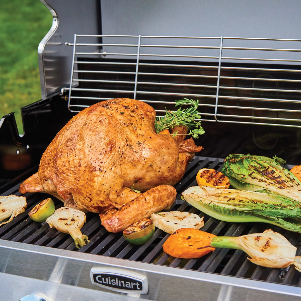 Five-Burner Propane Gas Grill with Side Burner B533380