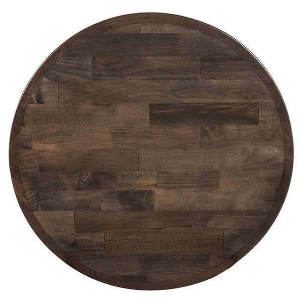 24x22 Round Recycled Wood Butcher Block Table Top Y688