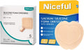 Silicone Foam Dressing 9"x9" 5 Packs, 6" x 6" High Absorbency Adhesive Sacral Foam Dressing M818882