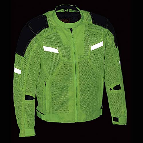 Black CE Armored Textile Motorcycle Jacket S9923