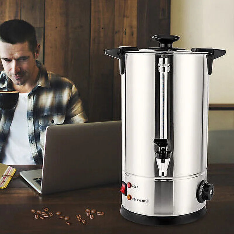 10L Commercial Stainless Steel Hot Water Boiler Tea Urn O9683