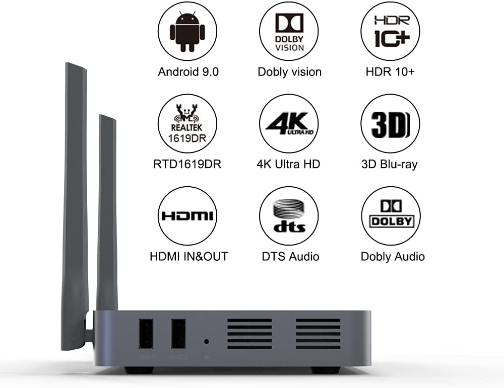 4K Media Player Android TV Box with HDR10+ V11032