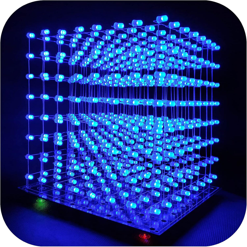 8x8x8 LED Cube Kit DIY Electronic Soldering Project Kit V256200